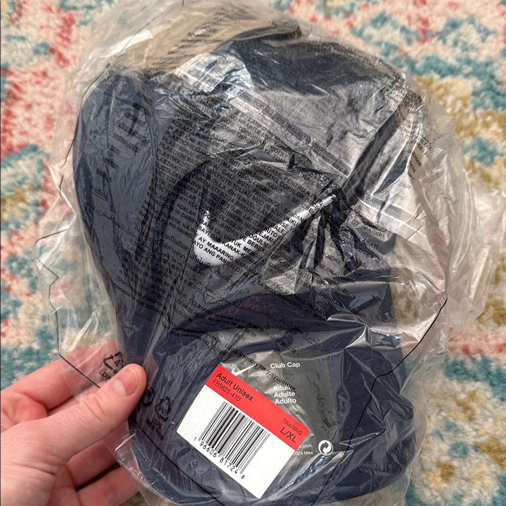 Nike Black Club Cap with White Logo